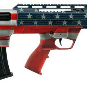 Tokarev USA 21000164 TBP Bullpup 12 Gauge Semi-Auto 3" 5+1 18.50" Black Steel Barrel, American Flag Picatinny Rail Receiver, American Flag Adjustable Synthetic Stock
