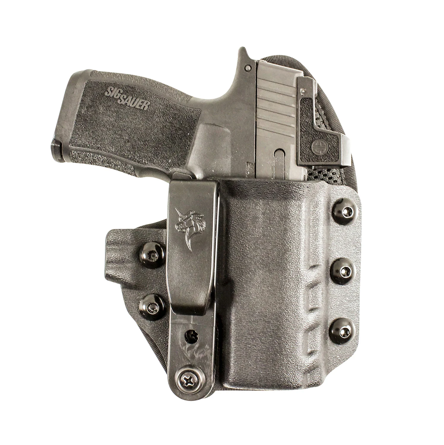 DeSantis Gunhide 206KA6VZ0 Uni-Tuk IWB Black Kydex Belt Clip Fits Glock 19/19X/19 Gen5/23/32/45 Right Hand