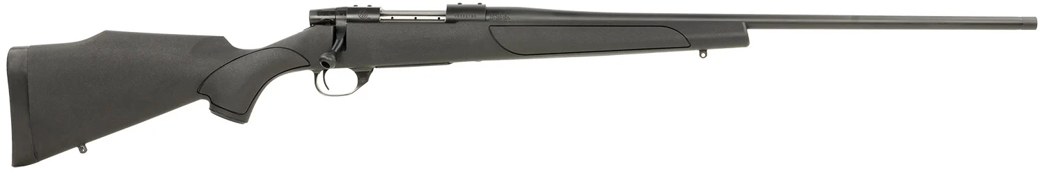 Weatherby VTX308NR2T Vanguard Obsidian Full Size 308 Win 4+1 22" Blued #2 Contour Threaded Barrel, Blued Drilled & Tapped Steel Receiver, Black Monte Carlo Synthetic Stock