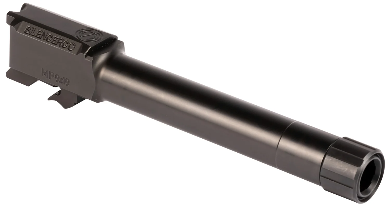 SilencerCo AC2023 S&W 9mm Luger 4.75" Threaded Black Nitride Stainless Steel, Fits S&W M&P