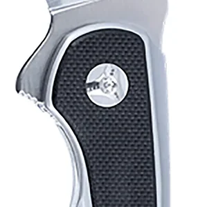 CRKT 6075 Padawan 3.01" Folding Wharncliffe Plain Brushed Satin 14C28N Steel Blade, SS w/G10 Black Overlays Handle