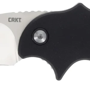 CRKT 7930 Orca Compact 1.79" Folding Plain Satin D2 Steel Blade, Black GRN Handle