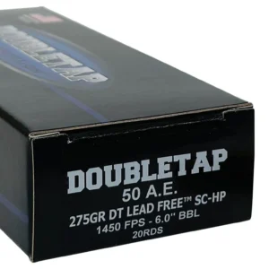 DoubleTap Ammunition 50AE275X DT Lead Free 50AE 275gr 20 Per Box/25 Case
