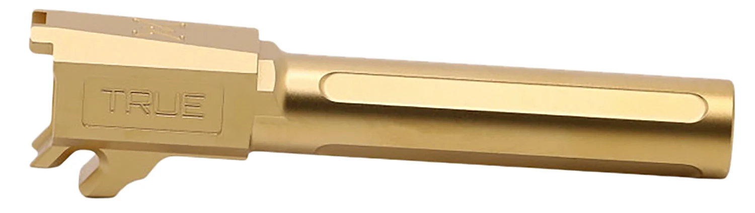True Precision Inc TPP365XLBXG Sig 9mm Luger 3.70" Fluted Gold TiN Stainless Steel, Fits Sig P365XL/P365X-MACRO