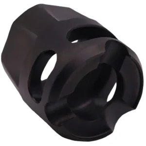 True Precision Inc TPYMICROBC Micro Compensator Y-Type Black DLC 416R Stainless Steel 1/2"x28 Threads 9mm/380 ACP