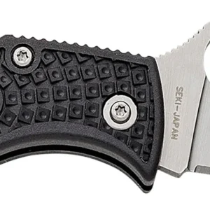 Spyderco MBKLFP Manbug 1.90" Stonewashed VG-10 SS Blade/ Black Textured FRN Handle