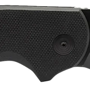 S.O.G SOG16030757 Stout SJ 2.60" Folding Clip Point Plain Stonewashed Cryo D2 Steel Blade/ Black Textured G10 Handle Includes Belt Clip, Presentation Box