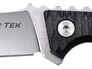 Cold Steel CSFX4RZR Razor Tek EDC 4" Fixed Clip Point Plain Satin 4116 Krupp SS Blade, 4" Black Textured