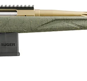 Ruger 46942 American II Predator Full Size 6.5 Grendel 10+1 22" Burnt Bronze Cerakote Spiral Fluted Threaded Barrel & Alloy Steel Receiver w/Picatinny Rail, Green Splatter Adj LOP Synthetic Stock