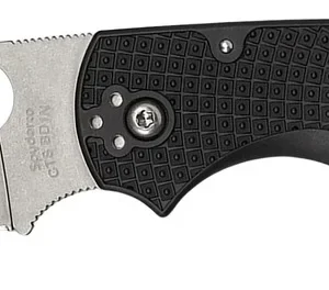 Spyderco C244PBK Native Chief Lightweight 4.02" Folding Plain Stonewashed CTS BD1N SS Blade/Black Textured FRN Handle Includes Pocket Clip