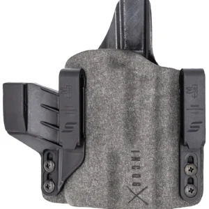 Safariland INCOG0835A0CX261 Incog X IWB Gray Cordura Fits Glock 17/19, Belt Clip Mount, Right Hand