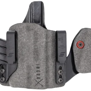 Safariland INCOG0835A0CX261MC Incog IWB Gray Cordura w/Mag Caddy, Fits Glock 17 Fits Glock 19, Belt Clip Mount, Right Hand