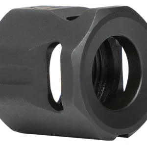 Strike Industries MCCIRCLE Micro Threaded Compensator Black Steel 1/2"x28 Threads 0.64" OAL Compatible w/ 9mm/357 SIG