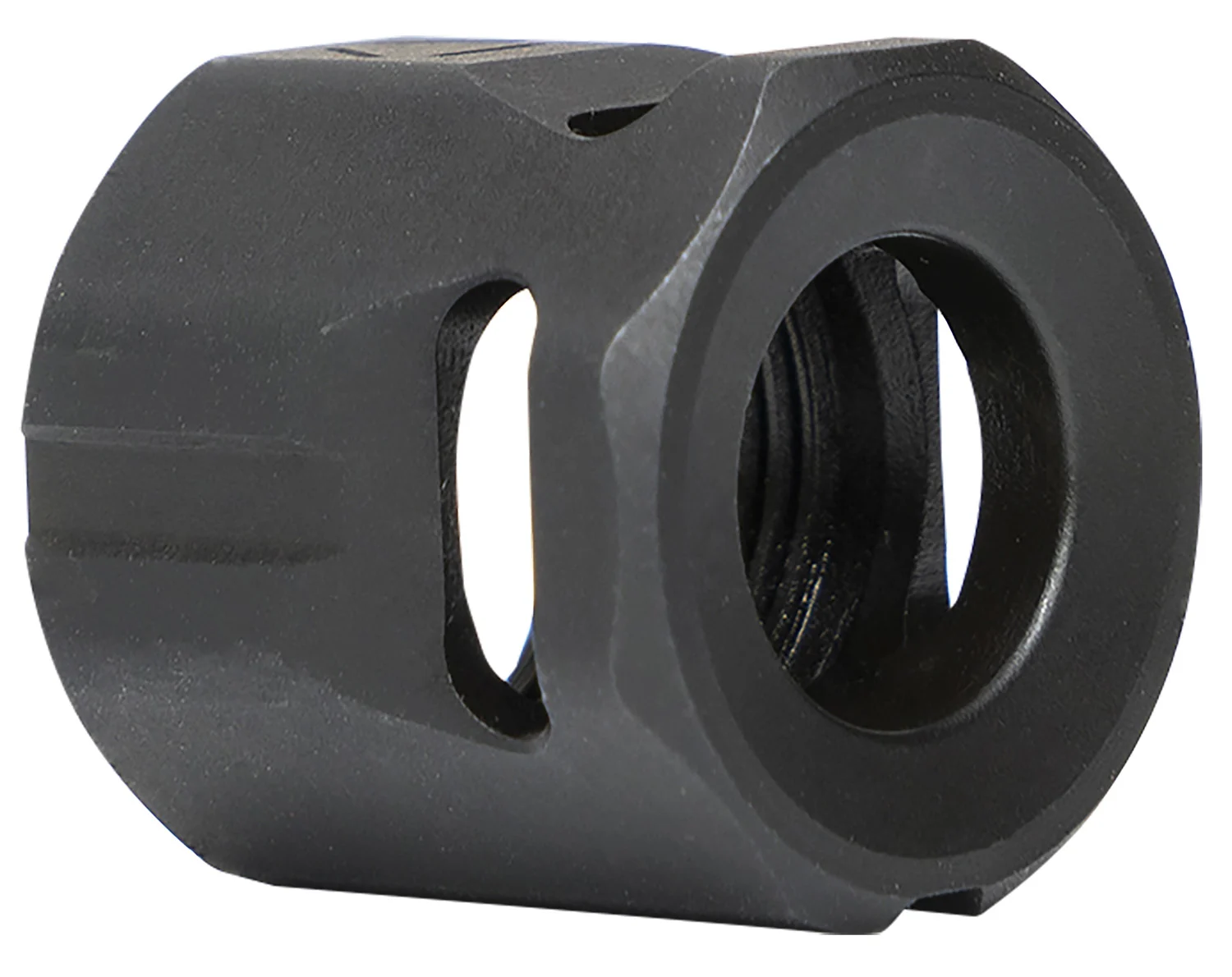 Strike Industries MCCIRCLE Micro Threaded Compensator Black Steel 1/2"x28 Threads 0.64" OAL Compatible w/ 9mm/357 SIG
