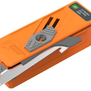 Outdoor Edge RR30D12C Blade Dispenser  Blaze Orange, 12 Drop Point 3" 420J2 SS Blades