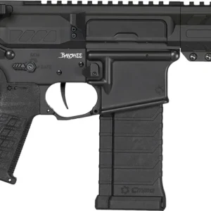 CMMG 54AE10FAB Banshee MK4 5.7x28mm 32+1, Black Nitride Medium Taper Threaded Barrel, EML 11" M-LOK Handguards, Black Armor Cerakote Aluminum Picatinny Rail Receiver, CMMG Zeroed Grips