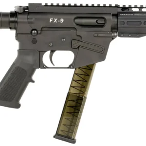 FREEDOM ORDNANCE FX9P8SBM FX-9  9mm Luger 31+1 8" Black Nitride Steel Barrel, M-LOK Handguards, Black Anodized Aluminum Picatinny Rail Receiver, Black SB Mini Brace, AR15 Grip