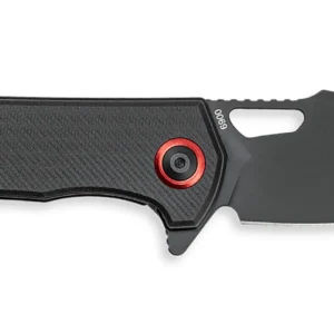 CobraTec Knives CTWOLVERINEGRN Wolverine 3.13" OTF Drop Point Plain Black TiCN D2 Steel Blade, 4.25" Black Textured G10 Handle