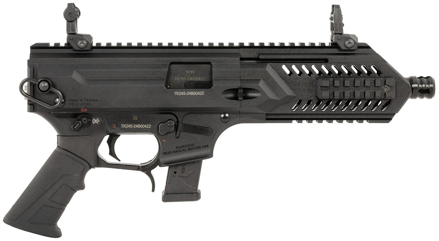 Gforce Arms BLADE8 Blade 8 USA 9mm Luger 15+1 8 Black QPQ Steel Barrel, Black Cerakote Aluminum Picatinny Rail Receiver, Rear Picatinny Rail