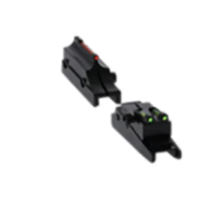 Truglo TG944A Pro Magnum Gobble-Dot Browning Maxus, Silver Red/Green Fiber Optic Black 1/4" Rib