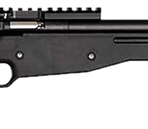 Crickett KSA2150-BLK Precision Full Size 22 LR Single Shot 16.10" Blued Threaded Bull Barrel, Blued Crickettinny Rail Steel Receiver, Black Synthetic Adj LOP Stock