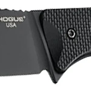 Hogue 35854 Extrak  XL 3.90" Fixed Clip Point Plain Black Cerakote CPM M4 Tool Steel Blade, Black Textured G10 Scales Handle