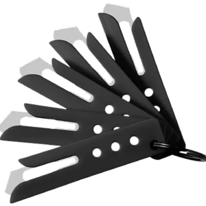 Hogue 35880 Expel Blade Guard Black Nylon Includes 5 #60 High Carbon Steel Blade, 5 Guards & 1 Key Ring