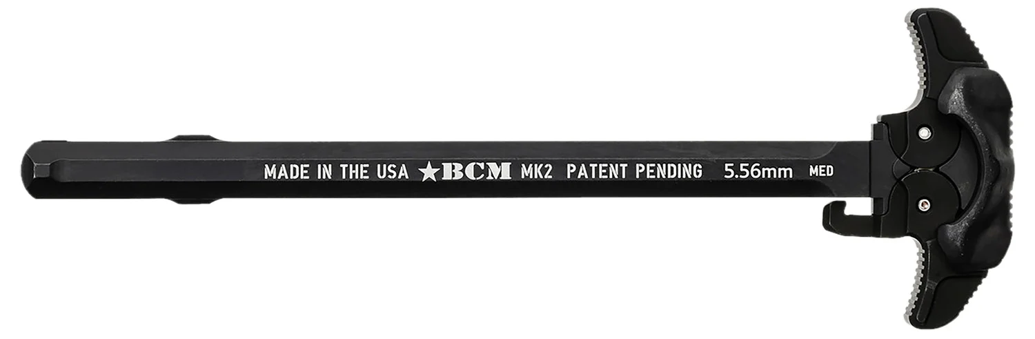 BCM GFHMK2LRGAMBI Ambidextrous MK2 Charging Handle Compatible w/ Mil-Spec AR-15 Black 7075 T-6 Aluminum