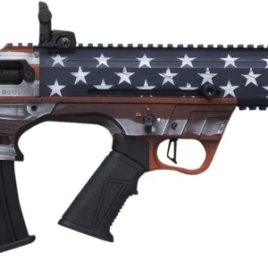 Citadel FRPS1218USA Pup Scout 12 Gauge Semi-Auto 3" 5+1 18.50" Steel Barrel, USA Flag Picatinny Rail Aluminum Receiver, Picatinny Handguards, Adj Cheek Riser Synthetic Stock, Black Polymer Grip