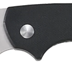 CRKT 5317D2 Pilar III 2.97" Folding Plain Stonewashed D2 Steel Blade, Black Textured G10 Handle
