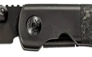 Cold Steel CSFL39SDP Spectre 3.80" Folding Drop Point Plain Black Matte PVD CPM 20V SS Blade, Forged Carbon Fiber Handle