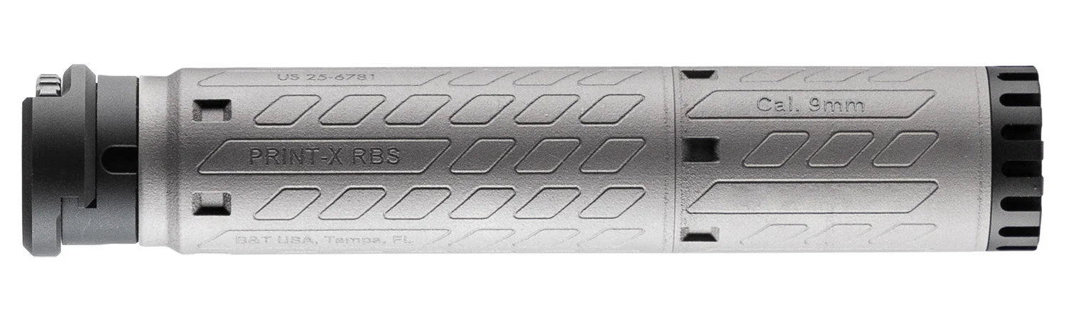 B&T Firearms SDSQDM9 SMG 9mm Luger 1.77" Gray Titanium 1.375"x24