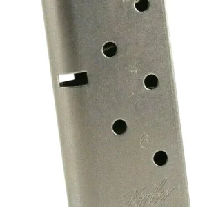 Kimber Mfg, Inc 1200846A Micro 9 6rd Flush Fit 9mm Luger Silver Stainless Steel