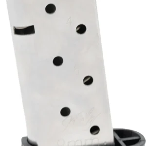 Kimber Mfg, Inc 1200848A Micro 9 8rd Extended 9mm Luger Silver Stainless Steel