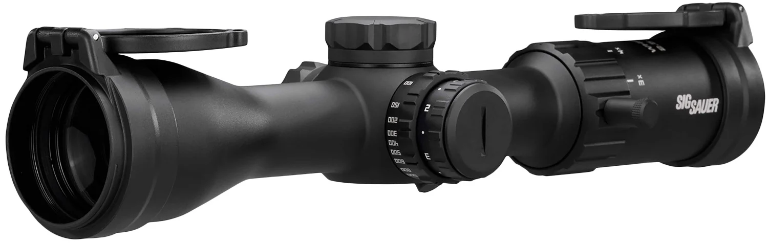Sig Sauer Electro-Optics SOW42003 Whiskey4 Black 2.50-10x42mm, 30mm Tube Quadplex Reticle