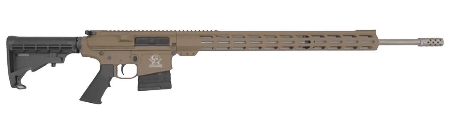 Great Lakes Firearms GL10243SSFDE GLFA 243 Win 5+1 24" Stainless Threaded Barrel, Flat Dark Earth Cerakote Picatinny Rail Aluminum Receiver, Adjustable Black Synthetic Stock, Mil-spec Polymer Grip