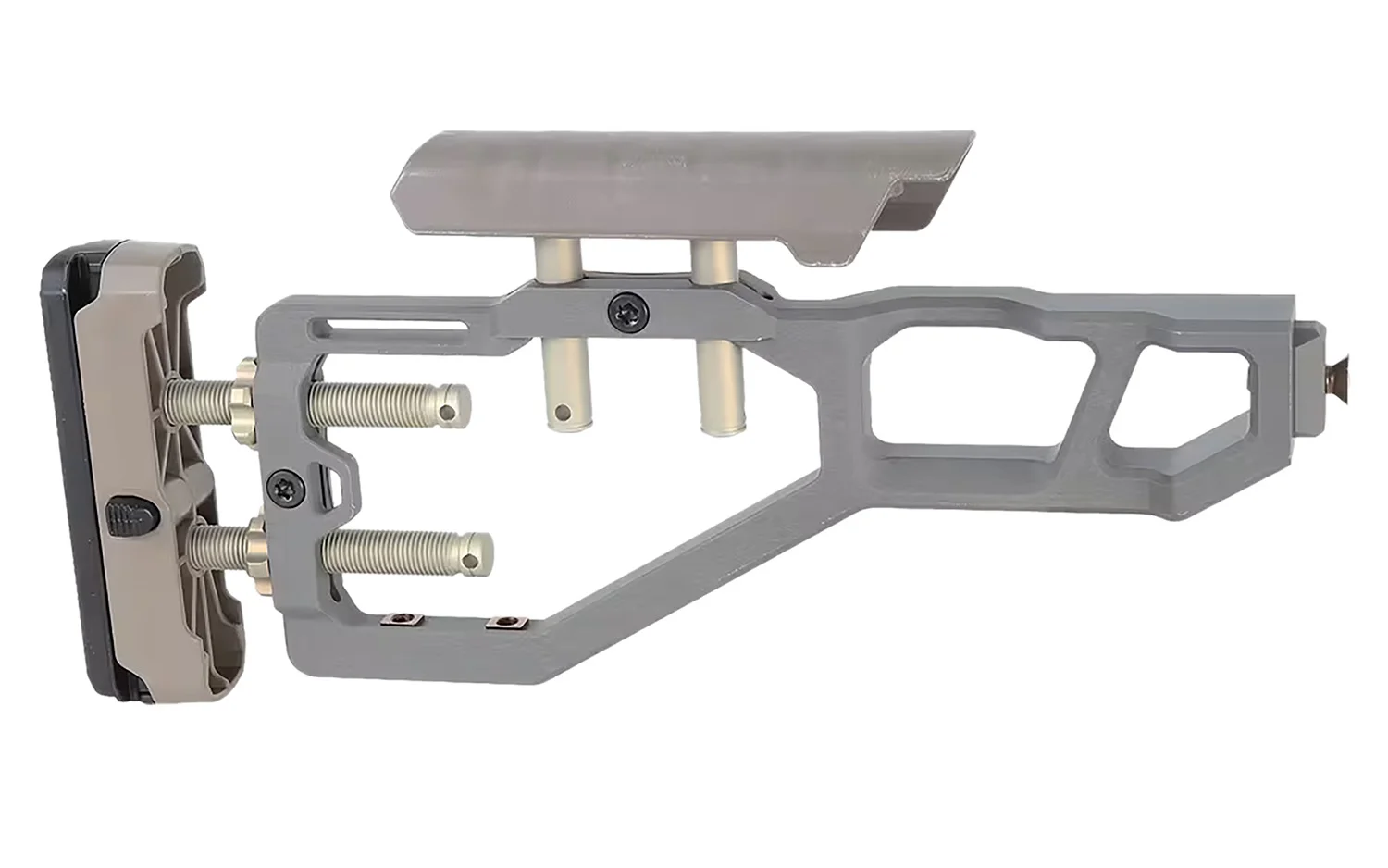 Q LLC ACCFIXSTOCKGRAY Stock Assembly Gray Fits AR-Platform