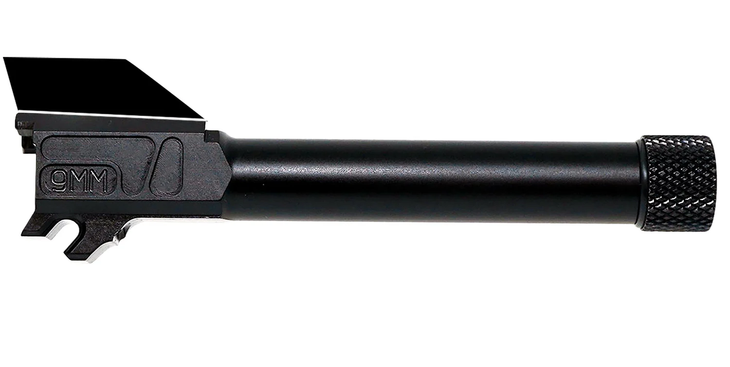 Faxon Firearms 365A910NXNOQ-T Duty Series 9mm Luger Threaded Black Nitride Chrome Moly Vanadium, Fits Sig P365 XL