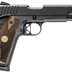 Charles Daly 440213 Superior 45 ACP 10+1 5" Stainless Steel Barrel, Black Serrated Steel Slide, Black Steel Frame w/Beavertail, Walnut Diamond Checkered Grip, ZeroTech Red Dot