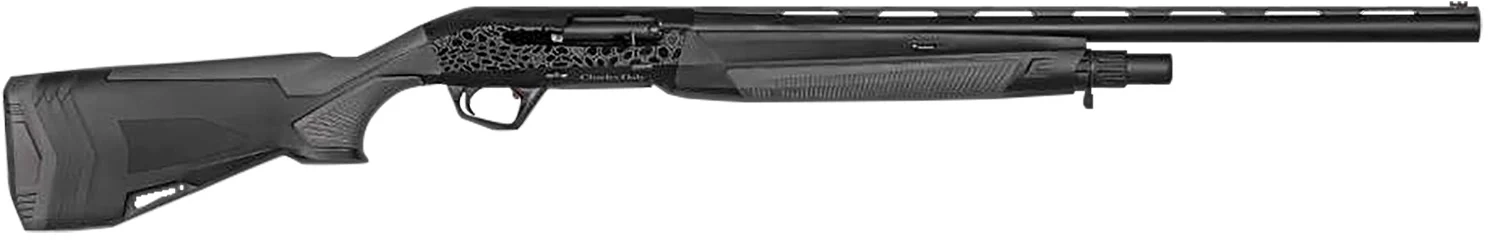 Charles Daly 930402 601 Sport 12 Gauge Semi-Auto 3" 5+1 28" Matte Black Vent Rib Barrel, Picatinny Rail Aluminum Receiver, Fixed Black Synthetic Stock