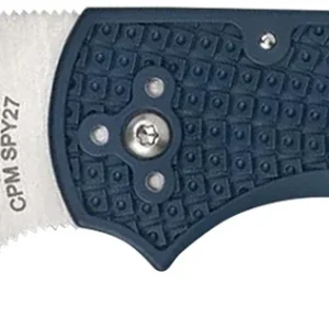 Spyderco C41PCBL5 Native 5 Lightweight 2.95" Folding Spear Point Plain CPM SPY27 SS Blade Cobalt Blue FRN Handle Includes Pocket Clip