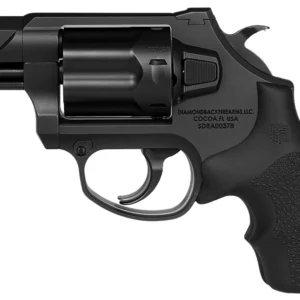Diamondback DB0700S001 SDR Small 357 Mag/38 Special +P 6 Shot 2" Black Nitride Stainless Steel Barrel, Cylinder & Frame, Black Hogue Rubber Grip, Exposed Hammer