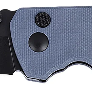 CRKT 2495G SQUID XM 2.95" Folding Plain Black Oxide D2 Steel Blade, Gray G10 Handle