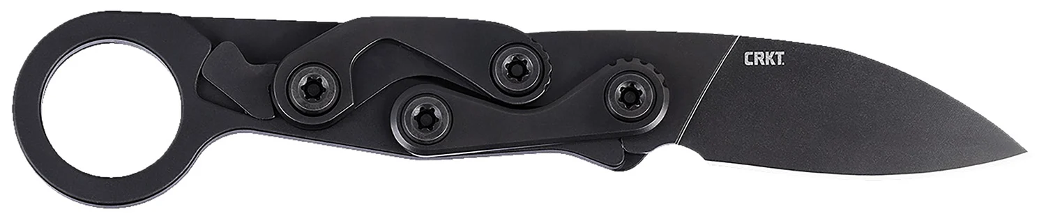 CRKT 4050K Provoke EDC EDC 2.47" Folding Black Oxide Plain Satin D2 Steel Blade, Black Aluminum Handle