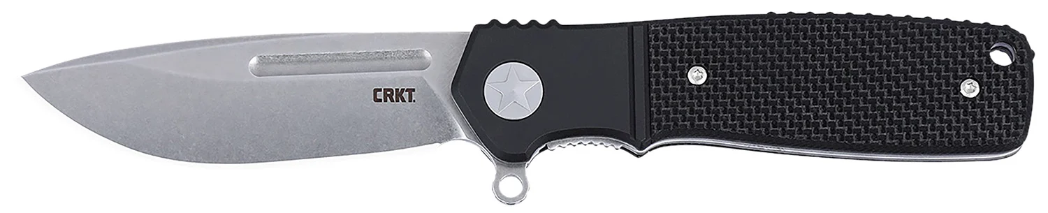 CRKT K246KXP Homefront EDC Compact 2.91" Folding Aluminum/G10 Plain Stonewashed S35VN SS Blade, Black G10 Handle