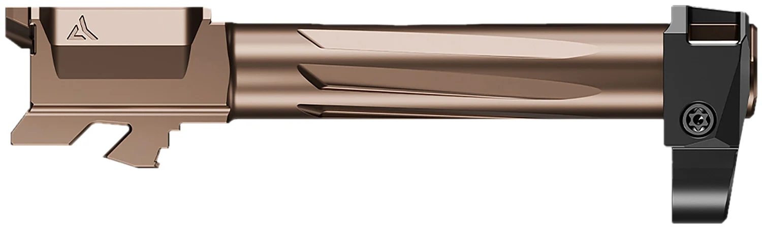 Radian Weapons R0843 Ramjet & Afterburner Combo 9mm Luger Compatible w/Glock 43, Bronze Stainless Steel
