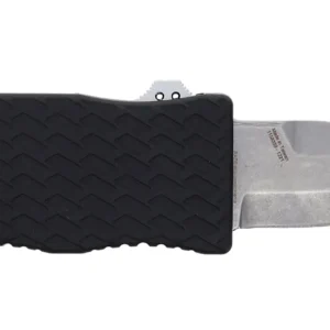 Schrade 1135969 Uproar Automatic Mini 1.90" OTF Dagger Plain Satin D2 Steel Blade, Black Textured Aluminum Handle