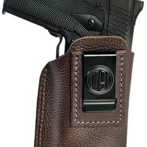 1791 Gunleather ORLBFCD4LBRWL Optic Ready Light Bearing Fair Chasing IWB Size 04 Brown Left Hand