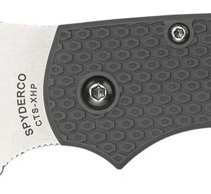 Spyderco C152PGY Chaparral Lightweight 2.80" Folding Drop Point Plain Gray Satin CTS XHP Steel Blade 3.60" FRN Handle