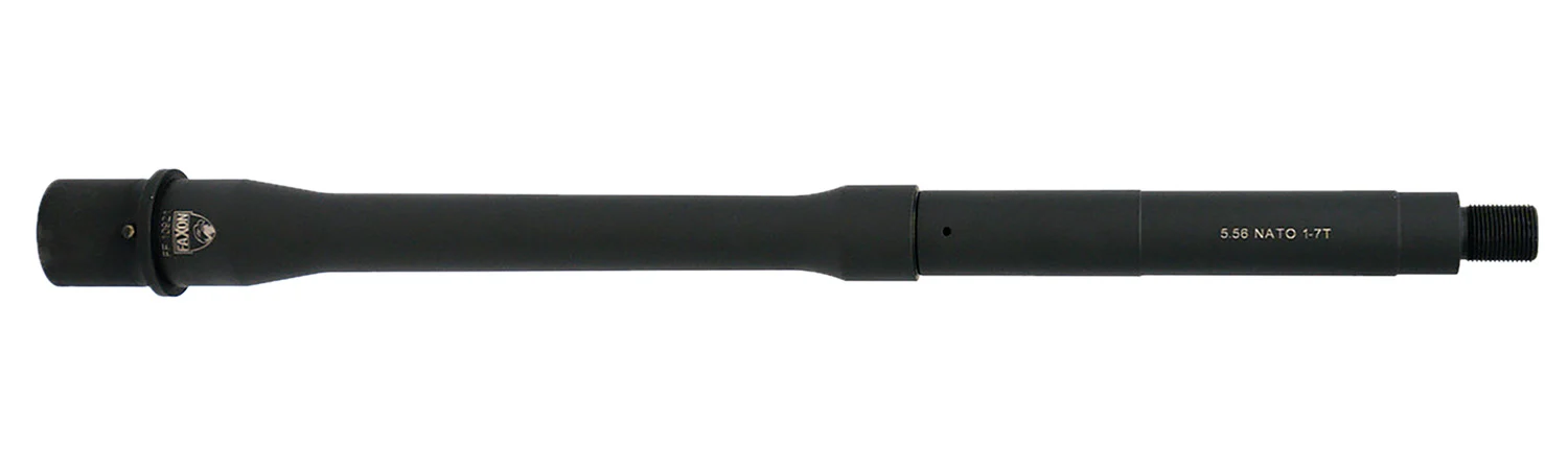Faxon Firearms 15A57C125NMP-CL Duty Series 5.56 NATO 12.50" Black Chrome Mag Phosphate 4150 CMV Barrel